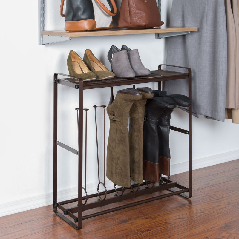 Rebrilliant Customizable 6 Pair Tilt Out Long Stackable Shoe Rack Wayfair